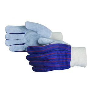Gants de sécurité en cuir de vachette pleine fleur haute performance avec poignet tricoté – Gants de protection industrielle très demandés pour le travail - Product Image 2