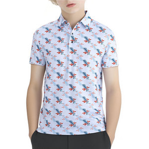 Polo de Golf Elástico para Jóvenes, Camiseta Deportiva de Manga Corta con Absorción de Humedad, Ropa Deportiva para Niños - Product Image 1