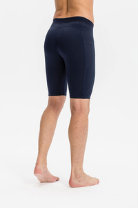 Shorts de compression de haute qualité, à motif uni, taille élastique, style décontracté, en polyester, séchage rapide, respirant, vente en gros, nouvelle arrivée - Product Image 2