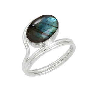 Gourik Lapis Lazuli 925 Sterling Silver High Polish Vintage Oval Gemstone Cabochon Bezel Set Bypass <b>Split</b>-Shank <b>Ring</b> Women Fine - Product Image 4