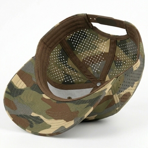 Casquette Snapback Camouflage Personnalisée Marque Privée Logo Découpé au Laser Premium Respirante 6 Panneaux Unisexe Sports de Plein Air Pêche Quatre Saisons OEM - Product Image 5