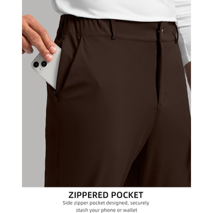 Pantalon de survêtement slim extensible pour homme 2026, 5 poches, idéal pour le golf, les loisirs, les voyages, le travail et les occasions habillées, technique imprimée - Product Image 6