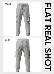 Pantalones Cargo Ligeros, Transpirables, de Tela Cómoda, Ideales para Viajes y Uso Casual - Product Image 6