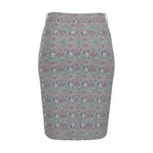 Jupe crayon en denim solide, longueur genou, en Spandex/Coton, pour l'hiver, pour femme de bureau, coupe classique, séchage rapide, écologique, respirante - Product Image 2