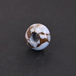 Perles en Opale Bleue Cuivrée 14x8x5mm Pierre Naturelle pour la Fabrication de Bijoux - Product Image 4