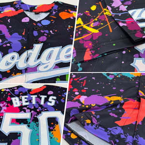 Maillot de baseball brodé personnalisé, style authentique, avec logo d'équipe, nom et numéro brodés, uniforme sportif vierge - Product Image 3