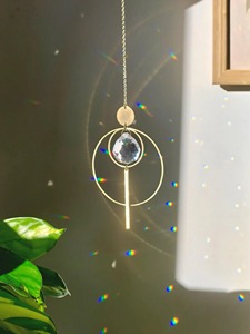 Simple Round Suncatchers <b>Light</b> Catcher Decor For Meditation <b>Space</b> Decoration Aesthetic Room Decoration And Garden Hanging - Product Image 4