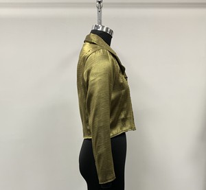 Women's Cow <b>Suede</b> Woven Cropped <b>Biker</b> <b>Jacket</b> Turn-Down Collar Short Lightweight Autumn Outerwear Long Sleeve - Product Image 3