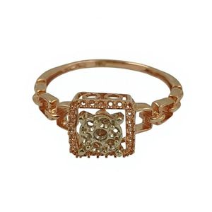 Anillo de Diamantes de Oro Sólido de 14K de Primera Calidad, Diseño Italiano, Corte Brillante, Certificado IGI, Chapado en Rodio, Montura de Anillo de Diamantes para Mujer, Anillo Fino de Lujo - Product Image 1