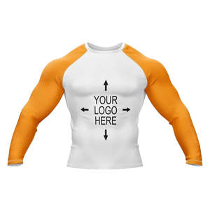Custom Short <b>Sleeve</b> Men's MMA Rash Guard-Breathable Comfortable Custom Logo OEM Service High Quality Custom Color & Material - Product Image 1