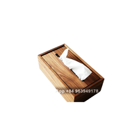 Porte-boîte à mouchoirs en bois, design nordique, organiseur pour la maison, fabriqué au Vietnam