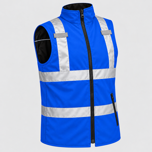 Chaleco de Seguridad Personalizado al por Mayor, Chaleco Reflectante de Alta Visibilidad para Control de Tráfico, Ropa de Trabajo para Voluntarios de Eventos, Chaleco Personalizado de Fábrica OEM - Product Image 1