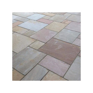 Blocs de grès brun naturel durable pour la construction écologique de murs et l'aménagement paysager extérieur - Product Image 1