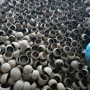 Juego de Tazones Redondos de Coco para Servir Alimentos con Cucharas, Tenedores y Pajitas a Juego, 100% Naturales Hechos a Mano, OEM ODM Disponible - Product Image 3