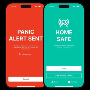 Application d'alerte d'urgence SOS pour Android et iOS, système de sécurité mobile avec alerte de panique et fonctions de suivi de sécurité à domicile - Product Image 1