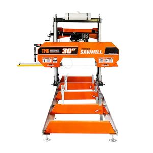 Segheria Portatile TMG PSM30 con Motore da 14 HP, Larghezza Lama 28'', Lunghezza Tronco 12FT, Lunghezza Banco di Lavoro 14.5FT, Macchinario Forestale - Product Image 1