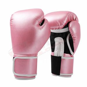 Guantes de Piel Sintética con Logotipo OEM, Color de Empaque y Material Personalizables, Guantes de Boxeo Profesionales de Piel Gris Brillante para Hombre, para Artes Marciales Mixtas (MMA) - Product Image 2