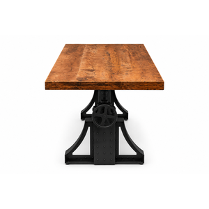 Industrial <b>Adjustable</b> Iron <b>Table</b> Base | Hand Crank Dining <b>Table</b> <b>Leg</b> | Heavy Duty Metal dining <b>table</b> Base for home and hotel - Product Image 2