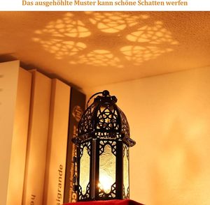 Lanterne en métal bohème pour bougie, idéale pour la maison, le jardin, la terrasse, les mariages, les événements, les fêtes, décoration, vente en gros, éclairage décoratif fait main - Product Image 4