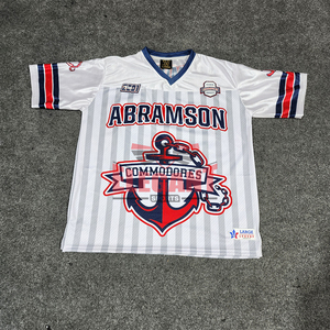 Camiseta de fútbol extragrande de diseño personalizado, nombre y número del jugador del equipo personalizados, sublimación impresa, camiseta escolar de manga corta - Product Image 1