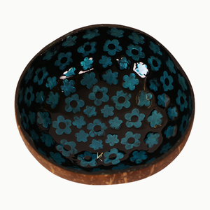 Bols de service en coquille de noix de coco naturelle laquée vietnamienne, polis, modernes, écologiques, pour cadeaux et décoration intérieure - Product Image 2