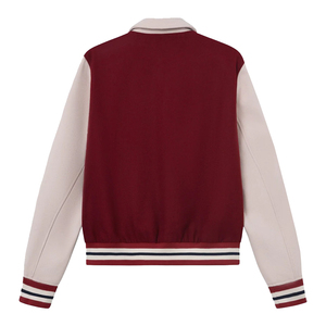 Veste de sport réversible brodée de haute qualité, écologique, pour l'hiver, personnalisable, en laine pour homme - Product Image 2