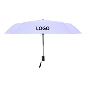 Parapluie solaire automatique ultra-léger de style japonais en fibre, protection UV, double usage, pliable en 3, 6 baleines, parapluie crayon pour femme - Product Image 1