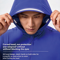 Veste imperméable à capuche pour homme et femme, texture quadrillée, protection solaire, légère, pliable, coupe-vent, pour activités de plein air