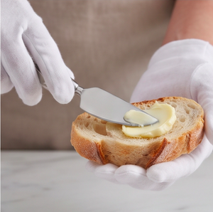 Juego de 3 Cuchillos para Queso de Acero Inoxidable con Mango Geométrico y Acabado Brillante, Espátula, Cuchillo para Servir y Cuchillo para Pelar - Product Image 6