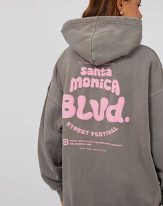 Sudadera con Capucha Oversize de Hombros Caídos con Estampado 3D Personalizado para Mujer, 100% Felpa Francesa, Estilo Holgado Urbano - Product Image 1