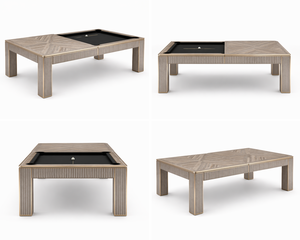 Table de billard Classico Grand Edition avec plateau de salle à manger |   Table de billard intérieure en feutre haute vitesse, finition marbre de luxe, personnalisable - Product Image 4