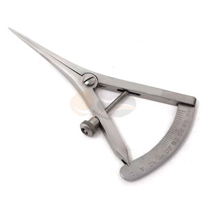 Calibrador Manual Castroviejo de Acero Inoxidable de Grado Premium, Puntas Rectas, Escala Graduada de 0-40 mm, Longitud de 3.5 Pulgadas, Dental MOL - Product Image 1