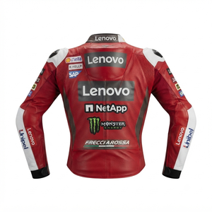 Men’s Cowhide Leather <b>Racing</b> <b>Jacket</b>/Chaqueta MotoCP Style CE Level 2 Armor Motorcycle Track Riding Protective Gear CE - Product Image 2