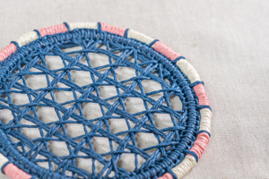Wholesale Macrame <b>Drink</b> <b>Coasters</b> Customization Colorful Eco-friendly Non Slip Heat Resistant Waterproof <b>Coaster</b> - Product Image 2