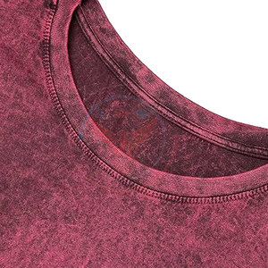 T-shirts pour hommes en coton uni, effet délavé, fabriqués au Pakistan, 100% coton, écologiques, respirants, séchage rapide, pour l'été - Product Image 5