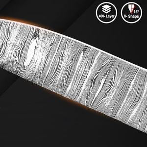 Ensemble de couteaux de cuisine en acier Damas de qualité supérieure, outils de cuisson professionnels pour chef, conception durable, performance longue durée pour un usage quotidien - Product Image 3