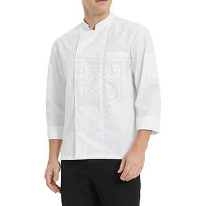 ชุดยูนิฟอร์มเชฟแบบยูนิเซ็กซ์สั่งทำได้ ปี 2025 ขายดี ขายส่ง ผ้าคอตตอนผสมโพลีเอสเตอร์คุณภาพดี ราคาถูก สำหรับร้านอาหารและบาร์ - Product Image 6