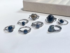 925 Sterling Silver Blue Pietersite <b>Crystal</b> <b>Ring</b> Genuine Blue Pietersite <b>Crystal</b> <b>Ring</b> Wholesale Price - Product Image 3