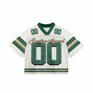 Breathable Custom OEM High Quality Sublimation Polyester Terry Fabric American Football Sportswear Shirt Short Plus Size Summer - Product Image 3