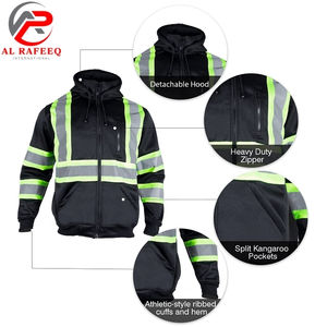 Hoodie de travail haute visibilité personnalisable, réfléchissant, léger et de sécurité pour les travailleurs - Product Image 6