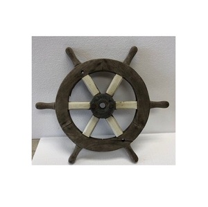 Wooden <b>Ship</b> <b>Wheel</b> Nautical Voyage Decor Accent Crafted to Bring Maritime Tradition and Coastal Warmth into Every Interior - Product Image 3