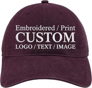 Casquette de baseball brodée personnalisée, 6 panneaux, ajustable, unisexe, en sergé de coton, décontractée, avec logo imprimé sur le devant - Product Image 1