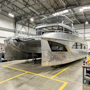 Catamarán Deportivo de Aluminio Soldado de Lujo Personalizado UBI 1012 de 10 m con Motor Fuera de Borda de 350 HP para Crucero, Transporte, Paseo por el Río y Ocio - Product Image 2