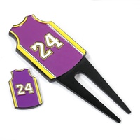 Accessoires de golf pièce de monnaie de couleur en gros Logo personnalisé pince à chapeau magnétique maillot étoile de basket-ball marqueur de balle de golf en métal émaillé