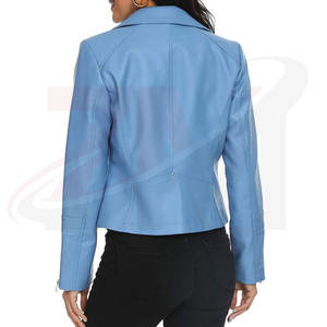 Nouvelle veste en cuir pour femme, style décontracté, couleur unie, fabrication pakistanaise, cuir véritable de qualité supérieure. - Product Image 6