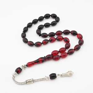 Rosario Islámico Ecológico Hecho a Mano con Temática Religiosa y de Amor, Personalizable, Cuentas de Resina Amarilla para Decoración del Hogar - Product Image 6