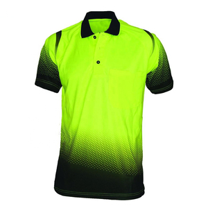 Camiseta de Golf para Hombre, 100% Algodón, de Alta Calidad, Manga Corta, Transpirable, Informal, Estampada, Tejido de Punto, Opción de Talla Grande - Product Image 5