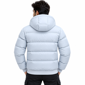Chaquetas Acolchadas de Invierno para Hombre con Capucha de Calidad Premium, Chaquetas Acolchadas Personalizadas al por Mayor, Proveedor de Chaquetas Impermeables con Logotipo Frontal - Product Image 2