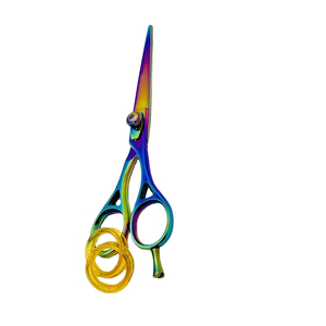 Stainless Steel Salon Customized Hairdresser 2026 Top Design Customized Barber Haircut <b>Left</b> <b>Handed</b> Hair <b>Scissors</b> Set - Product Image 4