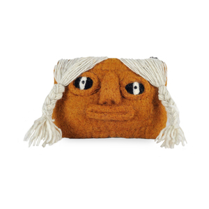 Porte-monnaie en feutre au design inspiré de l'humour et de la sagesse - Product Image 1